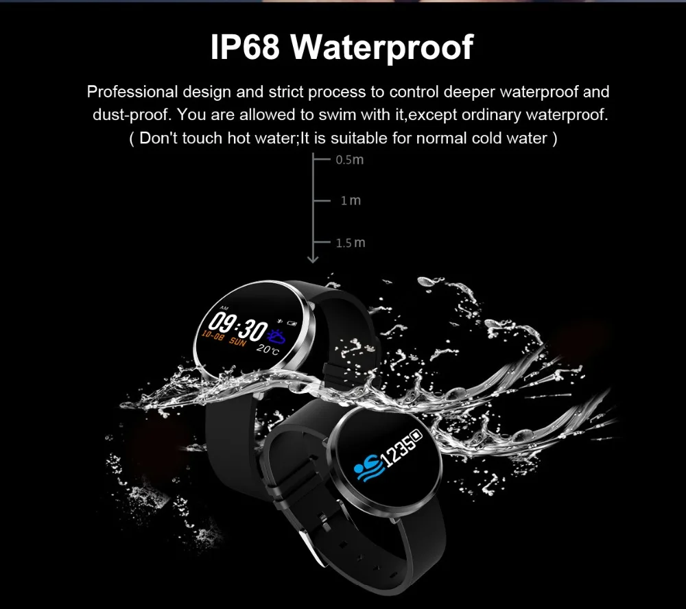 Умный Фитнес браслет S3 с Bluetooth монитор сердечного ритма и артериального давления
