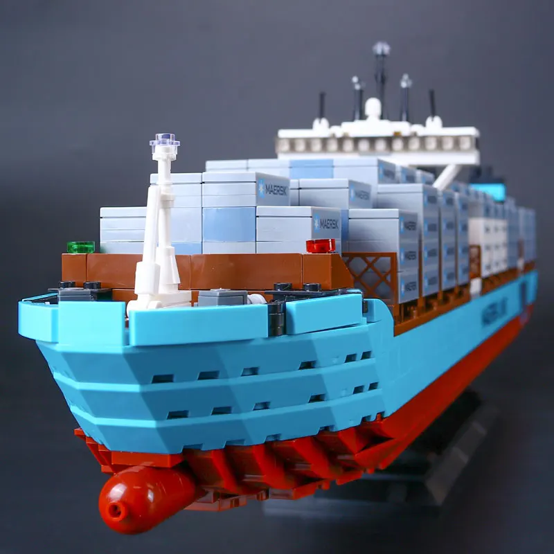 DHL 22002 Technic серии 10241 грузовой контейнер корабль набор образовательных строительных блоков Кирпичи сборки модель детские игрушки подарки