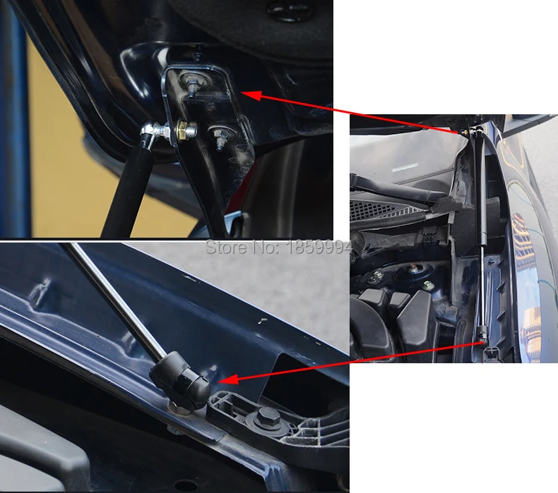 front hood Engine cover supporting Hydraulic rod Strut spring shock Bars bracket For 2010-2017 RENAULT KADJAR | Автомобили и