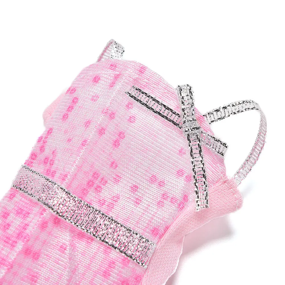 1 шт. розовое платье ручной работы милое мини-платье для одежды детская игрушка