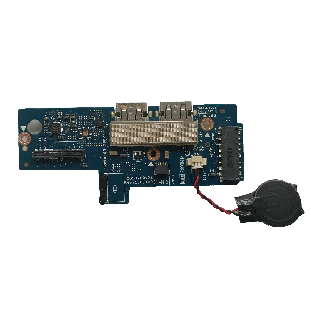 Отличный оригинал для ноутбука DELL XPS 15 9530 M3800 USB плата с кабелем CN-007DF4 007DF4 0K035W VAUBO