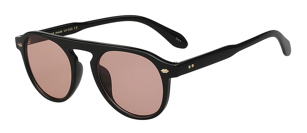 Black w sea red XIU Замочная скважина Ретро Винтажные Солнцезащитные очки мужские и женские брендовые дизайнерские элегантные солнцезащитные очки модные заклепки Eeywear Высокое качество UV400 - Цвет линз: Black w sea red