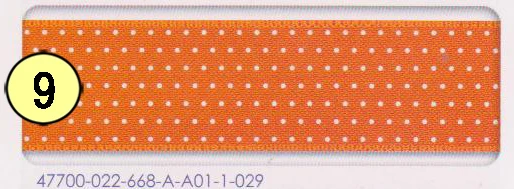 Tangerine 22 мм Атлас Печатный 7 горошек тесьма в горошек свадебные украшения DIY лента подарок ручной работы бант аксессуары для волос - Цвет: Tangerine