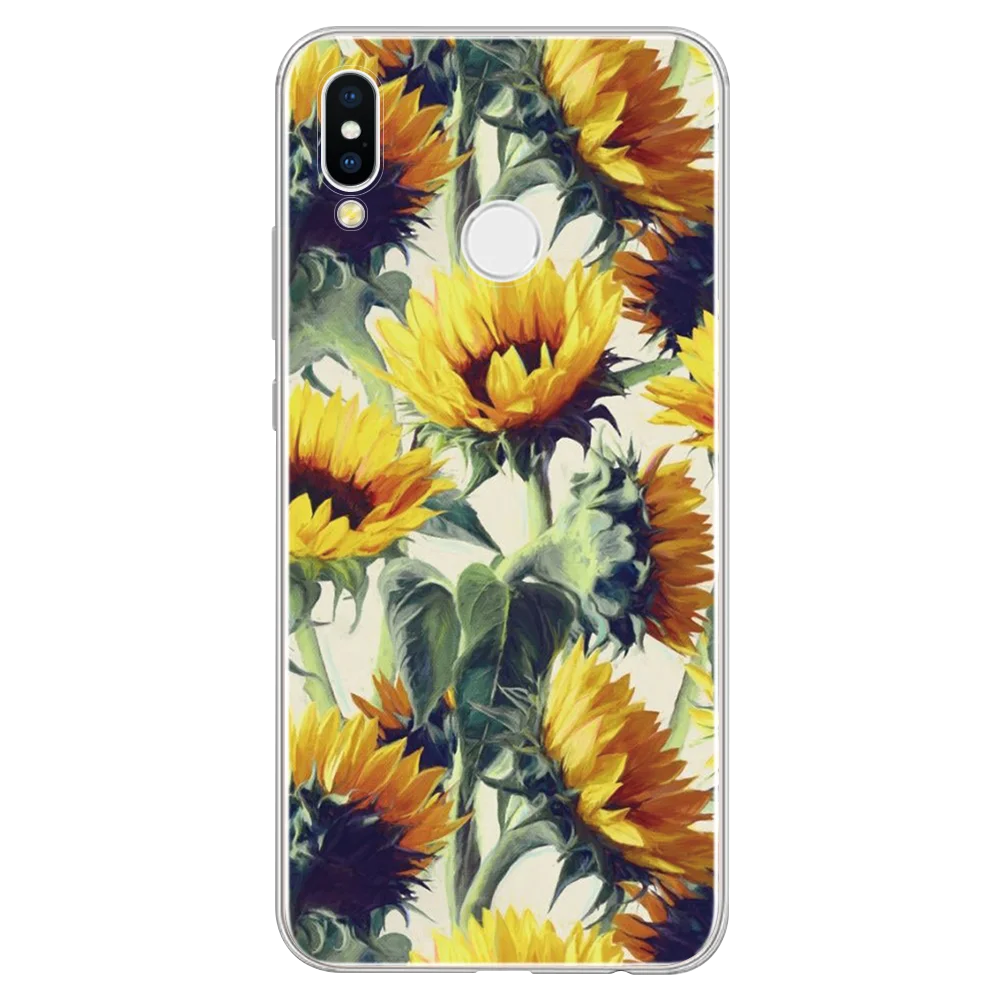 Подсолнечное масло для huawei P Smart Y6 Pro Y9 P8 P9 P10 P20 P30 Pro Коврики 20 Lite Nova 3i для Honor 8X 7A 10i ТПУ чехол с принтом авокадо