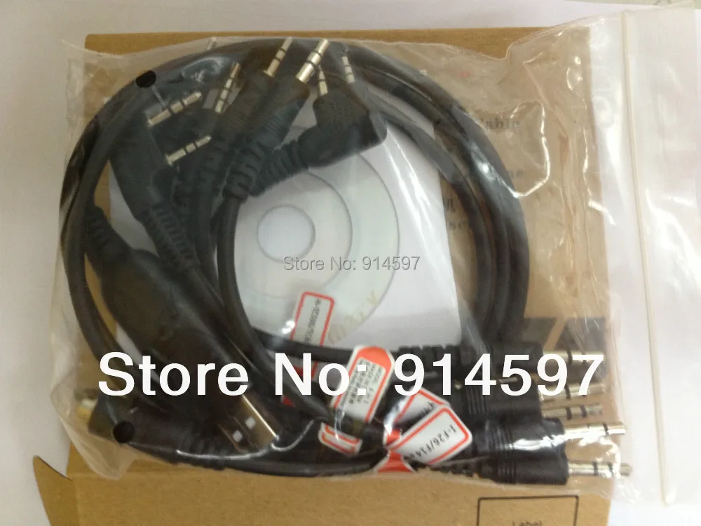 6 в 1 USB кабель для программирования KENWOOD HYT YAESU VERTEX walkie talkie УФ-B5 BAOFENGUV-5R ZASTONE ZT-2R