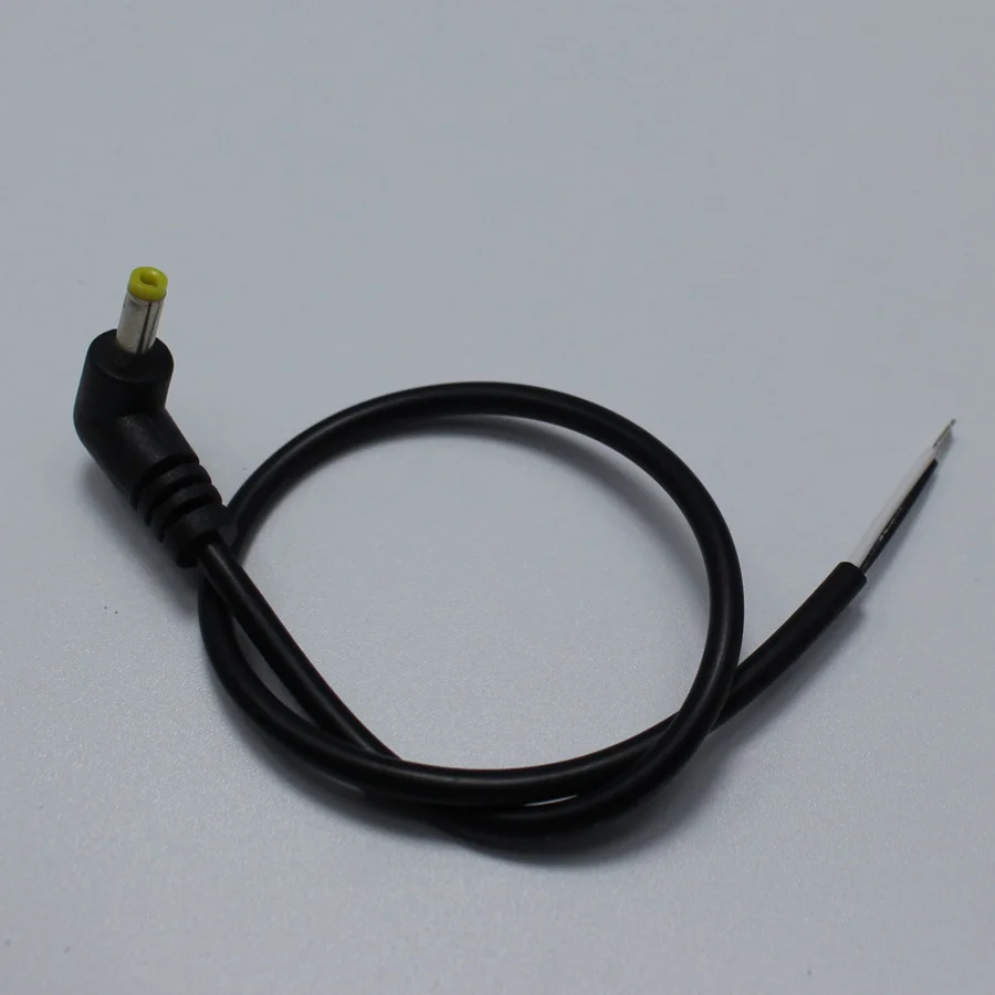 1pcs 4.0*1.7mm 90 Degrees DC Power Plug with 30cm Cable Black Charging Connector 4.0x1.7mm Plugs for Digital Audio | Обустройство