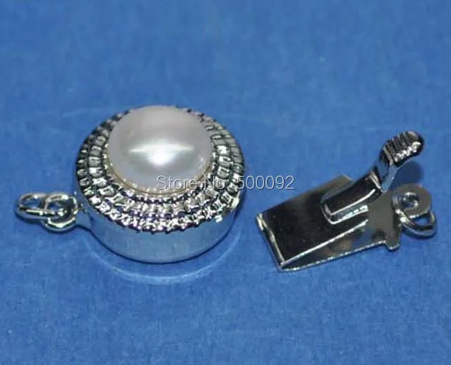 

wholesale 50 PCS 5-6MM WHITE FRESHWATER PEARL CLASP