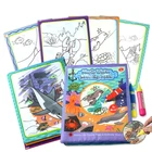 Набор волшебных игрушек для рисования водой, тканевая книга для рисования, серия океанских животных, коврик для раннего развития, развивающие игрушки для детей, малышей