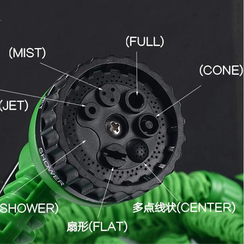 Гибкий садовый шланг 100 футов пластиковый расширяемый для капельного орошения
