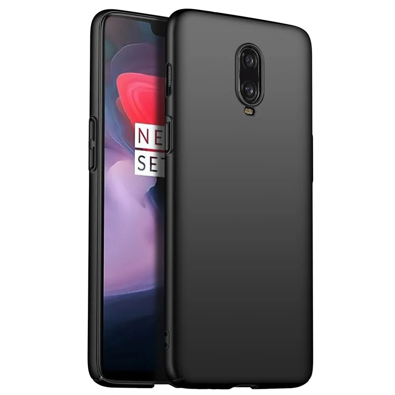 Чехол для Oneplus 6 T, чехол Mofi One Plus 6 T, чехол жесткая задняя крышка из ПК, однотонный, тонкий, красный, черный, 1+ 6 T, Oneplus6T, чехол, капа, Coque Funda