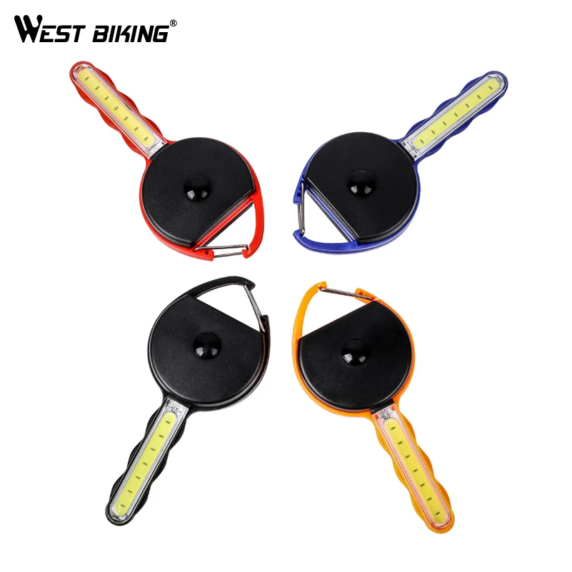 

WEST BIKING LED Light Mini Light Keys Chain Light Outdoor Hiking Camping Open Door Night Emergency Lamp 3 Modes Torch Keys Lamp