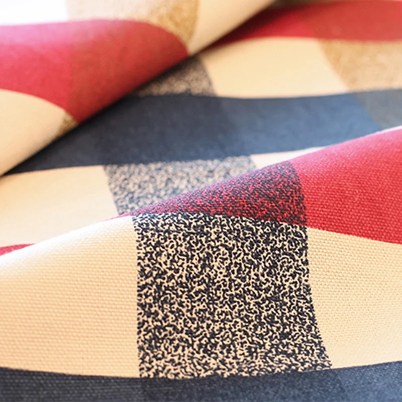 Средиземноморский хлопок Скатерть прямоугольная толстая красная плед печатных