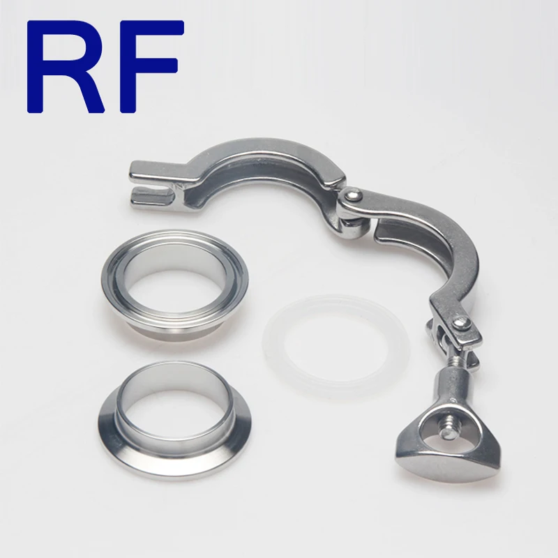 RF 10 &quotL = 21 5/28 6/38 1 мм санитарный фитинг с тройным зажимом трубный из нержавеющей