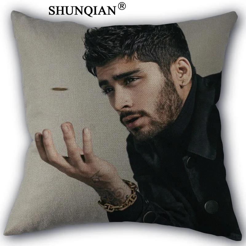 Наволочка zayn malik из хлопка и льна квадратная на молнии уникальный дизайн