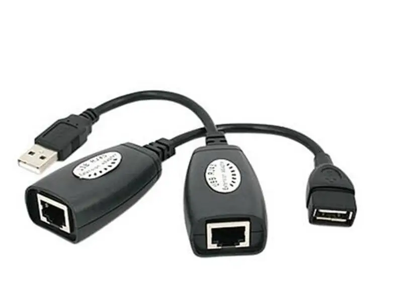 LBSC 150Ft USB 2.0 to RJ45 Lan Extension Extender Adapter Over Cat5/Cat5e /Cat6 Cable Color Black | Компьютеры и офис