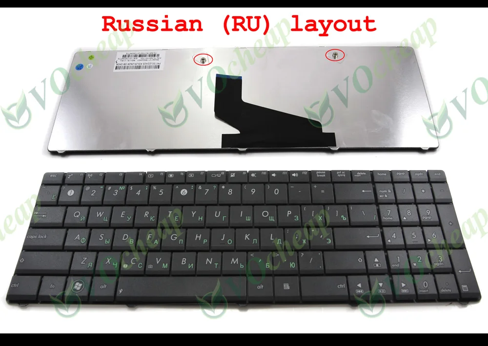 Новая клавиатура для ноутбука ASUS A53 A53T X53 X53B X53C X53T X54U X53U X73 N73 K73 K73T A53U K53T X54C черная