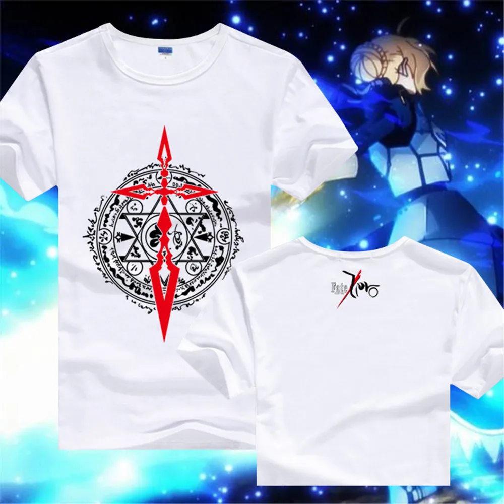 Футболка для косплея аниме Fate Zero удобная рубашка с принтом саблейного луча
