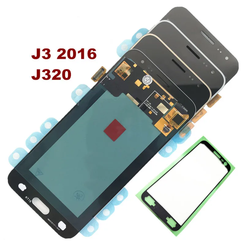 AMOLED 5,0 ''lcd для SAMSUNG J3 Дисплей lcd сенсорный экран дигитайзер в сборе для SAMSUNG GALAXY J3 J320 J320F J320FN