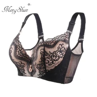 sexy lace with two steel rings big size bra pp point support lingerie femme palmar tattoo support plus size women 50e 115e