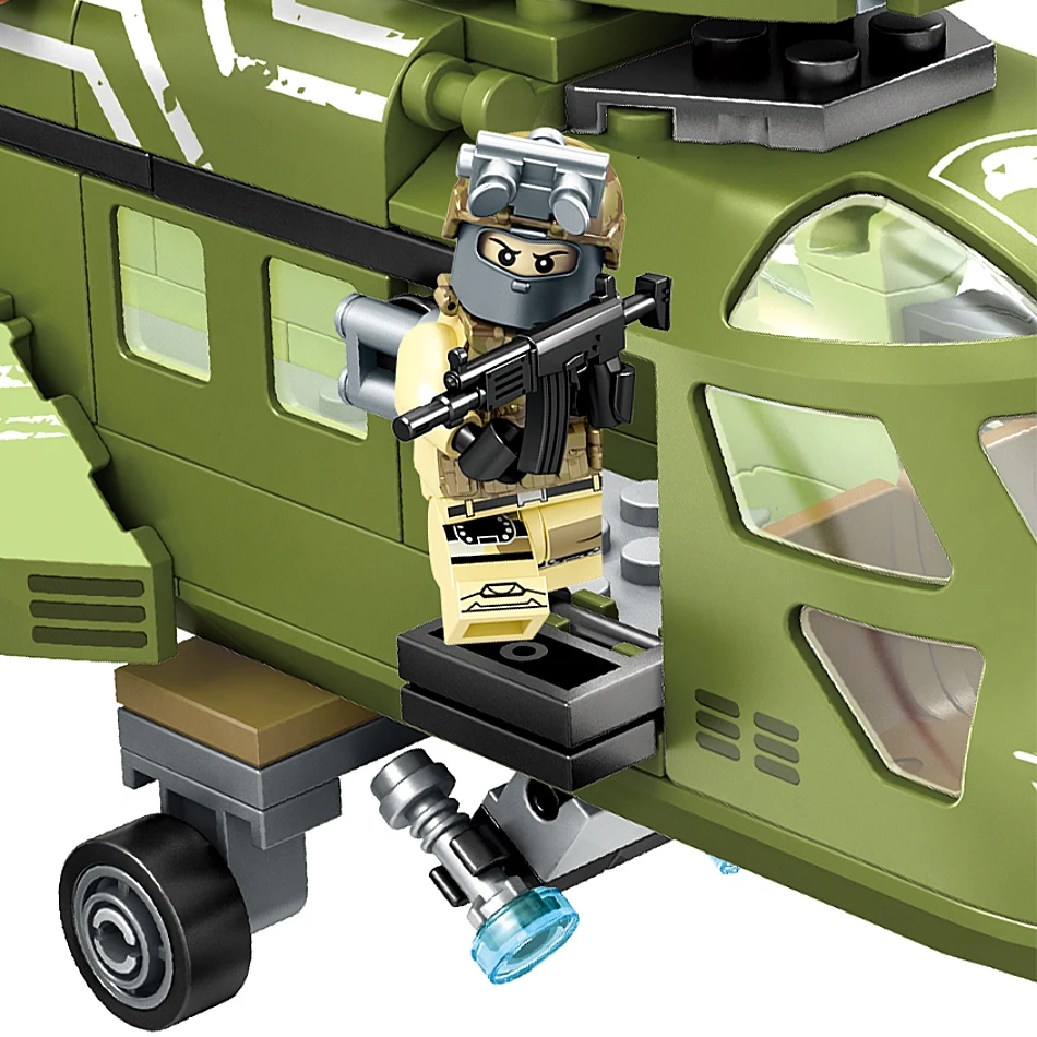 506 шт. Sembo блок Черное золото военные серии строительные блоки Совместимые Legoed