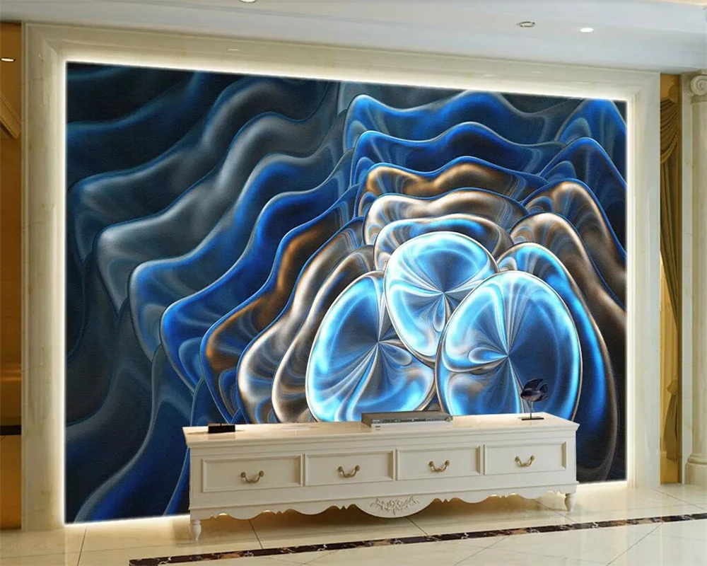 

beibehang Wallpaper custom large-scale colorful fractal dynamic living room decoration post KTV decorative background wall