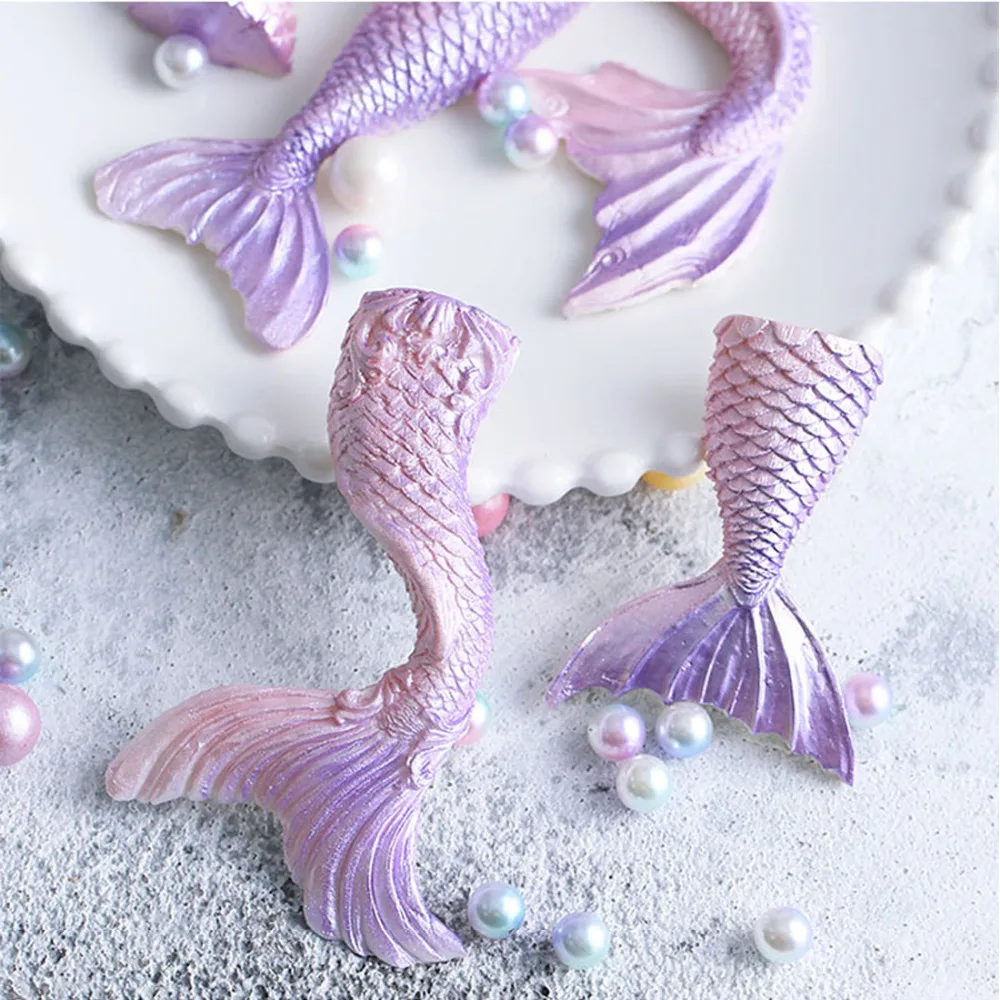 Yueyue Sugarcraft Рыба хвост русалки силиконовая форма для рукоделия в форме торта помадка форма для украшения торта инструменты форма для шоколадной мастики