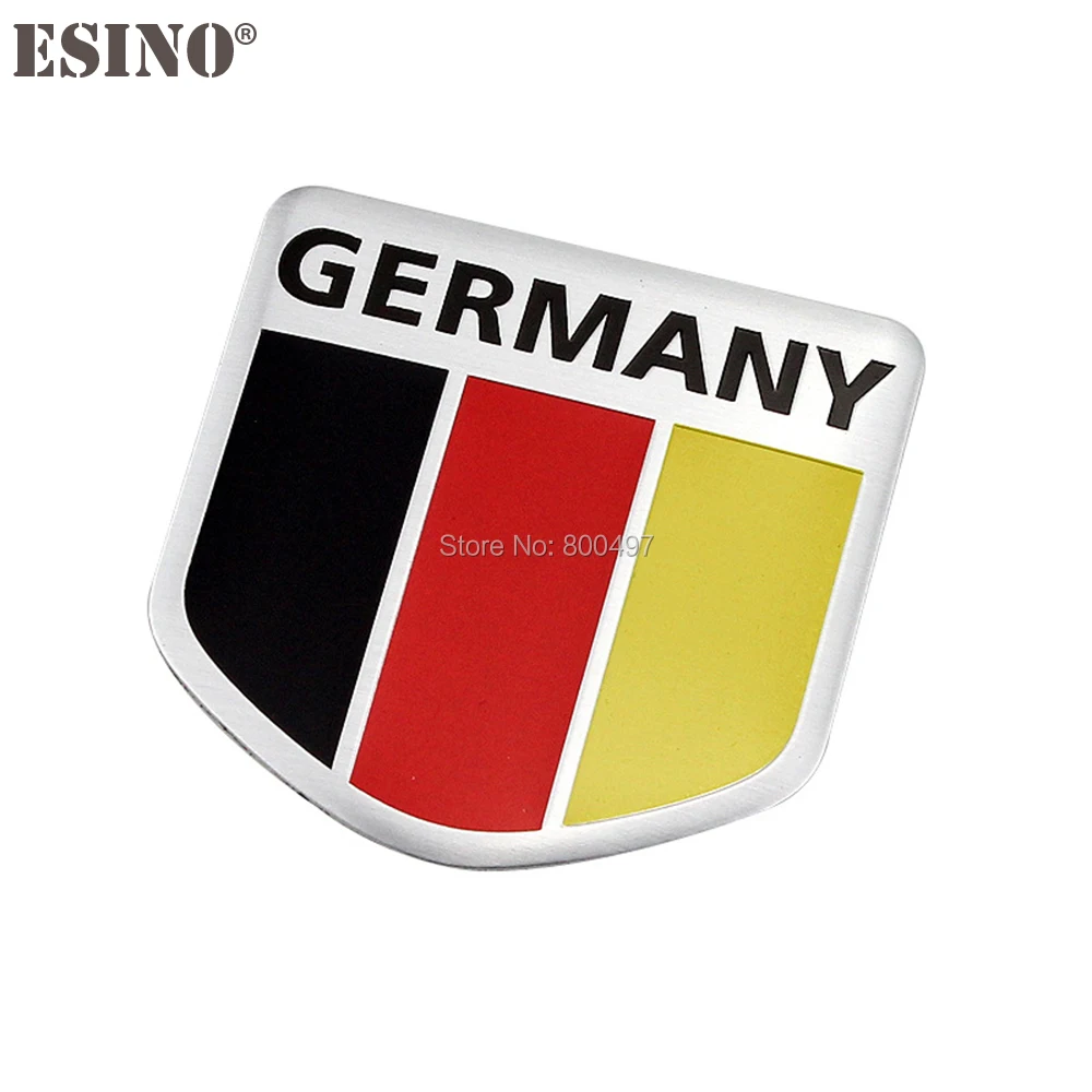 Car Styling New Design Germany National Flag Set 3D Metal Chrome Aluminium Alloy Emblem Badge Sticker Decal Auto Accessory | Автомобили и