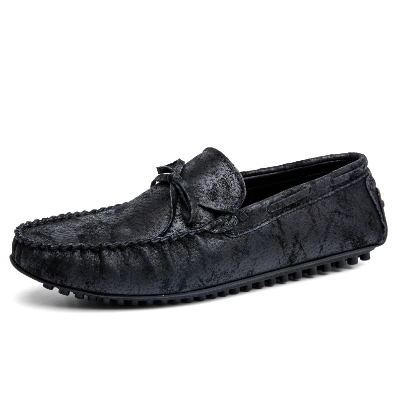 

Men Mocassin Shoes Luxury Brand Casual Shoes Mens Suede Leather Moccasins For Men Penny Loafers 2019 Man Slip On Shoes Black