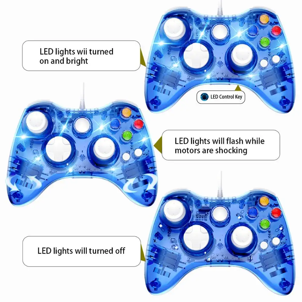 USB проводной джойстик контроллер для Xbox 360 Microsoft Xbox360 Геймпад Совместимость