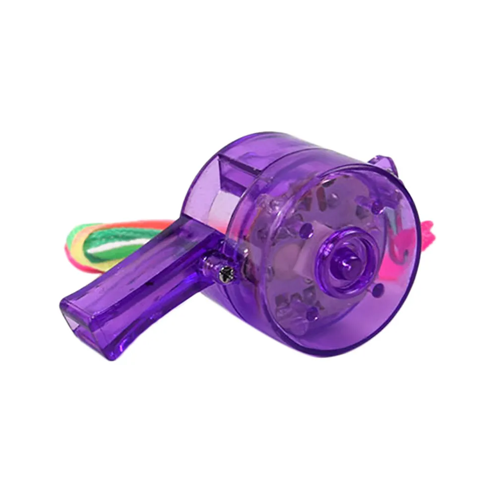 

2019 Flashing Whistle Colorful Lanyard LED Light Up Fun In the Dark Party Rave kids toys christmas toy