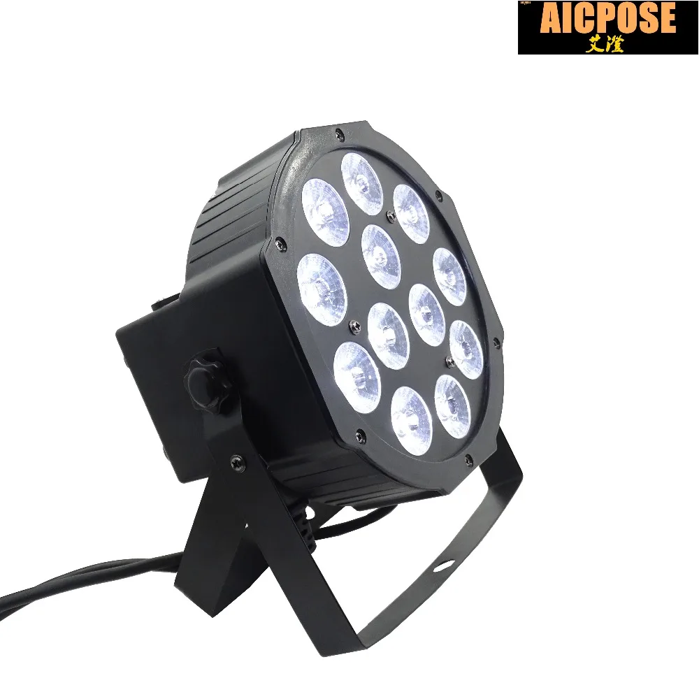 12x12 Вт led Par Светильник s RGBWA UV 6в1 плоский par led dmx512 управление может Par 64 Светодиодный точечный светильник dj проектор мыть светильник ing сценический светильник
