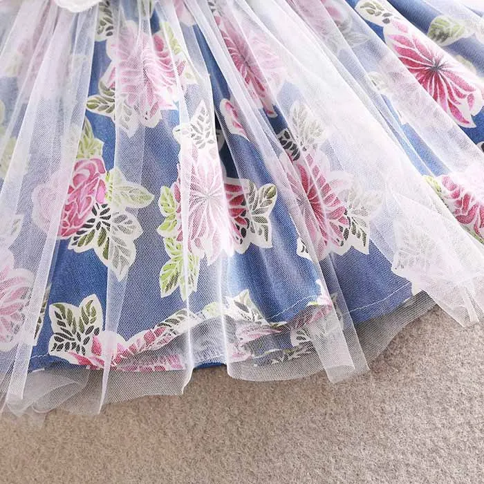 Toddler Girls Princess Lace Dress with Bow, Butterfly Flower, and Ruffles - Cute Baby Sundress for Children image 6
