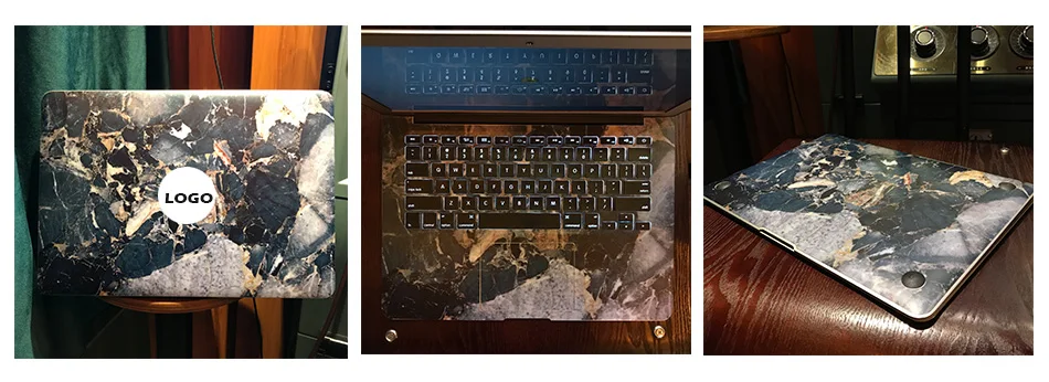 Смешанная мраморная текстура наклейка для ноутбука Apple Macbook Air Pro retina 11 12 13 15,6 дюймов Поверхность книга Mac ноутбук Полное покрытие кожа