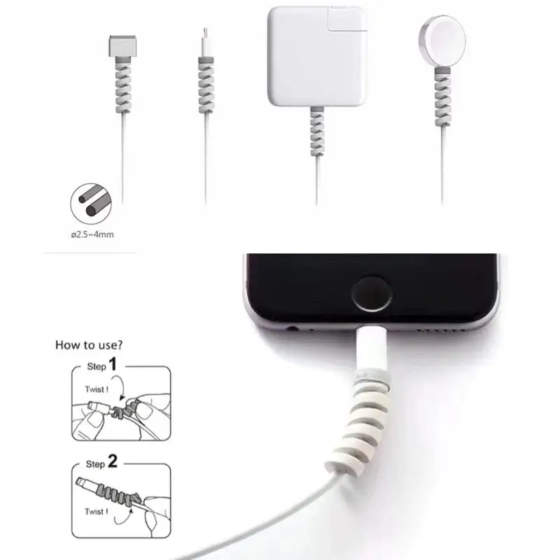 4 шт. защита для наушников iPhone Sansung HTC USB цветное зарядное устройство передачи