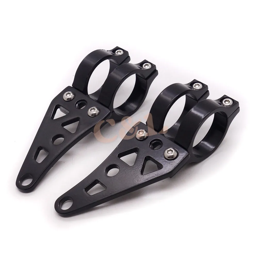 Черный 39 мм алюминиевый кронштейн для фары вилка поворотный сигнал зажимы Кафе