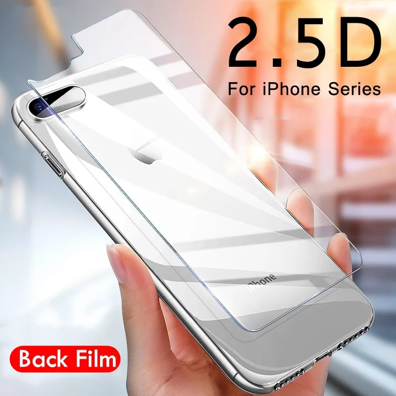 2 шт для задней панели из закаленного стекла iPhone 11 Pro XS MAX 12 мини XR 8X6 6S 7 Plus 5 5s SE 2020