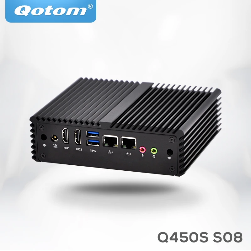Мини компьютер Qotom Tiny Q450S с ядром до 2 6 ГГц разъем для sim карты Haswell 1 3G/4G