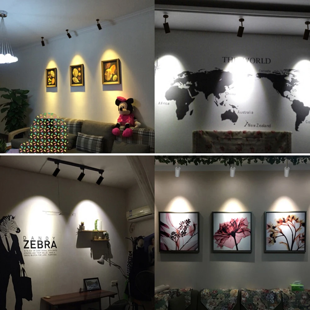 

Zerouno GU10 LED Track Light Lamp 7W Nordic Track Lighting Fixtures Spotlights Lights for shop clothing Store Exhibition