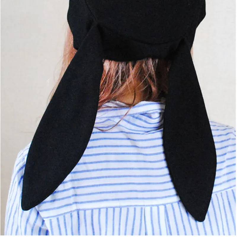 Японский мягкий студенческий берет GAOKE милая стильная женская шапка с заячьими