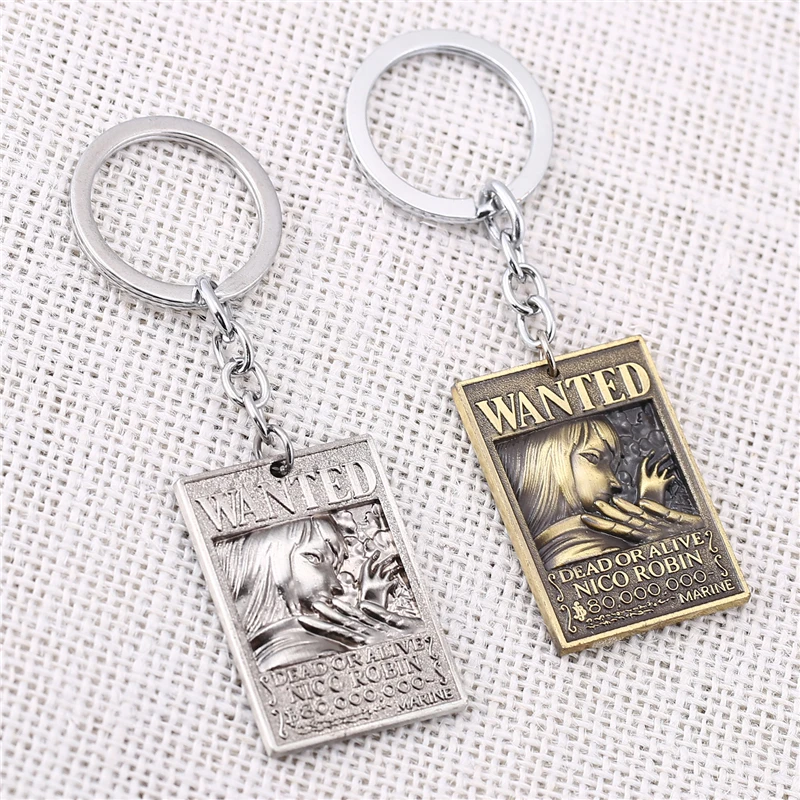 Цельный брелок для ключей J store 10 шт./лот из аниме Робин хотел металлический