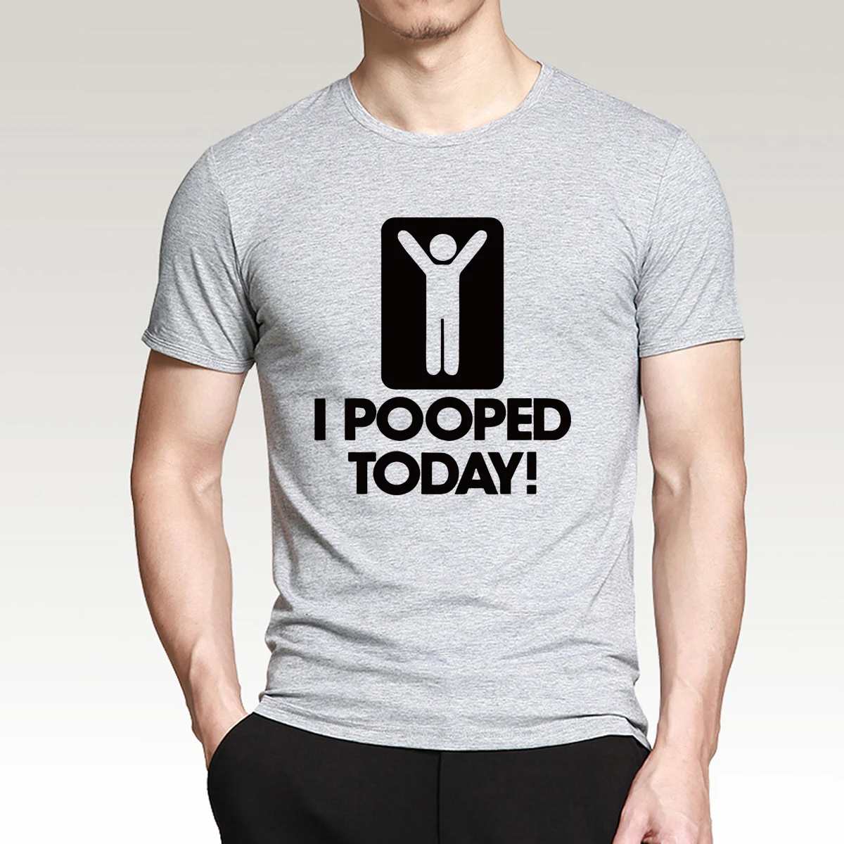 Новые мужские футболки I poped Today забавные Новые поступления Humor Graphic с коротким рукавом и круглым вырезом Футболка Весна/Лето модный стиль