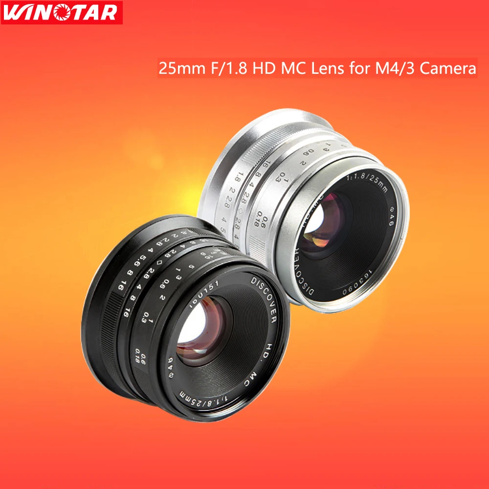 Ручной фокус объектив для Panasonic G3 G10 G5 G6 G7 GH1 GH2 GH3 GH4 GF1 GF2 GF5 GF6 GF7 GF8 GX7 GX 25 мм F/1 8 HD MC|manual