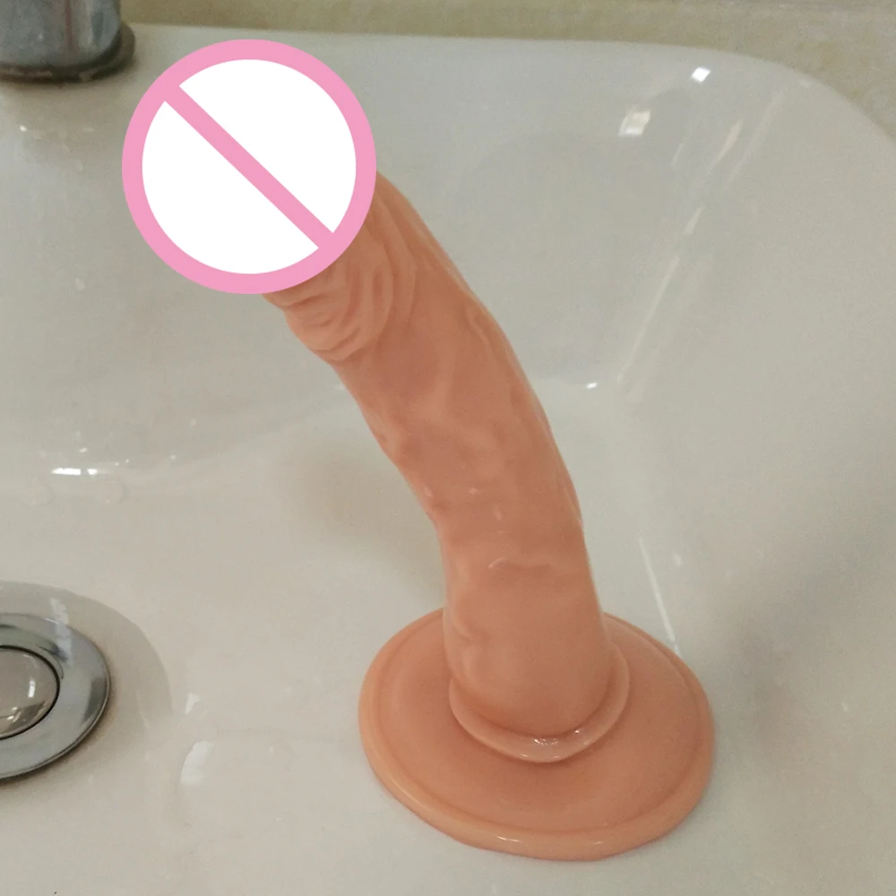 DOMI 19 5*3 5 см мягкий желеобразный фаллоимитатор на присоске Женский силиконовый