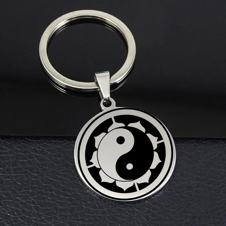 Fashion Yin Yang Keychain Simple Disc Tai Ji Keyring Jewelry Best Gift for Men and Women YP7005 | Украшения и аксессуары
