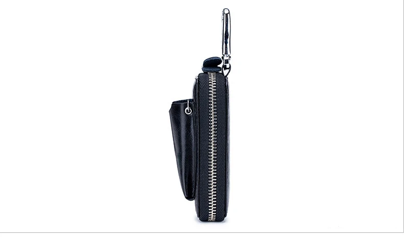 SOUTH GOOSE New Fashion Men Car Key Holders Genuine Leather Multifunction Zipper Home Key Case Housekeeper Women Key Coin Purse
