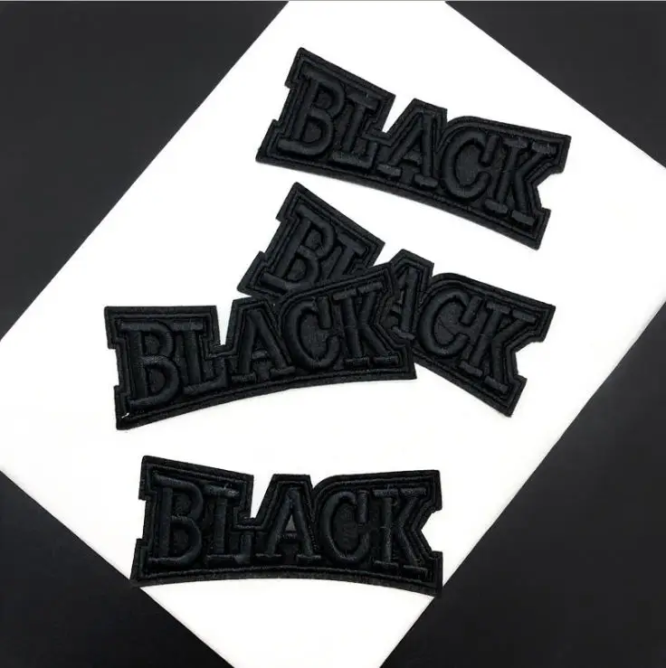 

New arrival 20 pcs 3D Embossed Words Embroidered patches iron on Jeans coat tshirt bag dress decor repair Motif accessory diy