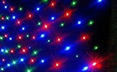 Смешанный цвет RGB 2x3 м светодиодный занавес со звездой 48 шт SMD высокояркая