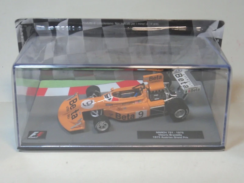 I XO 1:43 Март 751 1975 австрийский Grand Prix F1 бутиковый автомобиль из сплава игрушки для