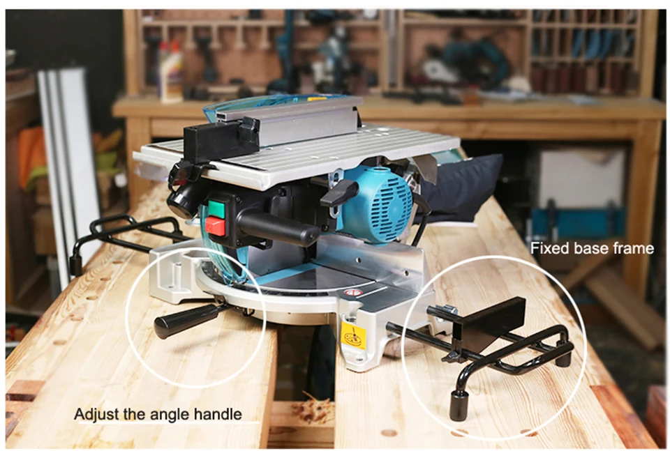 Япония Makita LH1201FL Настольная пила, косая алюминиевая машина, легированная пластиковая сталь, деревообрабатывающая режущая бензопила 12 дюймов 1650 Вт
