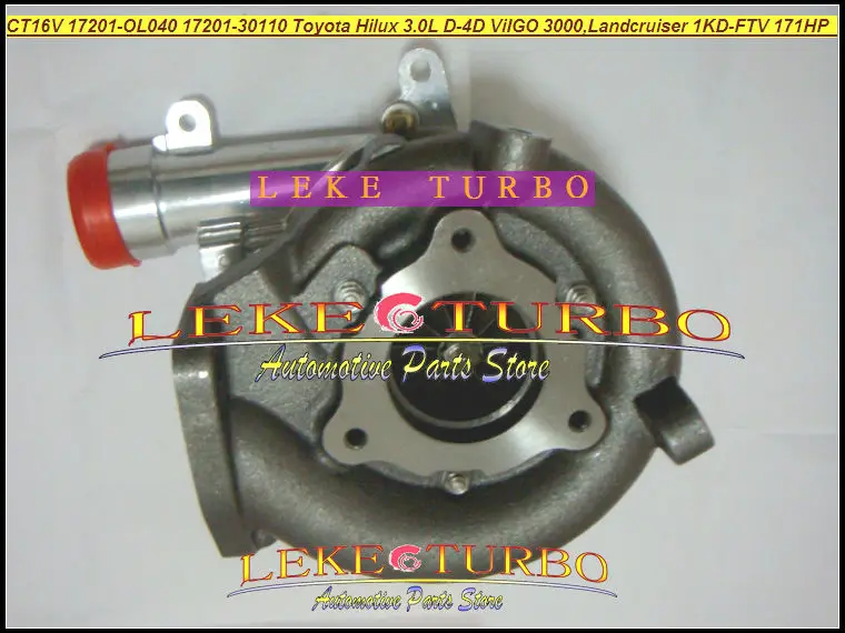 CT16V 17201-30160 17201-30100 17201-30101 турбо для TOYOTA Landcruiser Land cruiser HI-LUX Hilux ViGO 1KD-FTV 1KDFTV 3.0L D-4D |